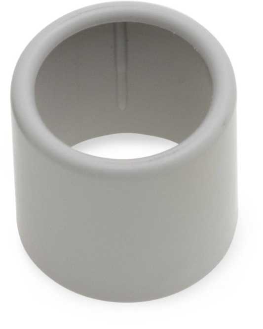 Endtülle hellgrau (RAL7035) zum Kabelschutz an Rohrkanten 