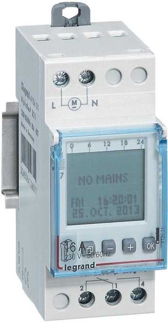 Wochenzeitschaltuhr digital AlphaRex3 D21 230VAC 1 Kanal 2TE 