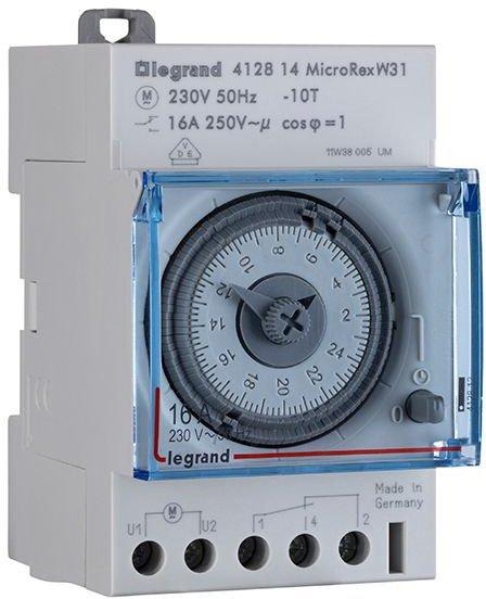 Wochenzeitschaltuhr analog MicroRex W31 ohne Gangreserve 230V 50Hz 1Kanal 3TE 