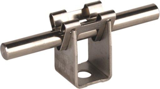 Leitungshalter DEHNgrip NIRO Ø 8mm Bauhöhe: 20 mm 