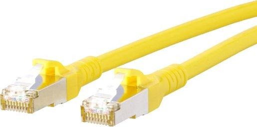Patchkabel Kat6A 10GB_T AWG26 2RJ45 SFTP LS0H gelb 10 m 