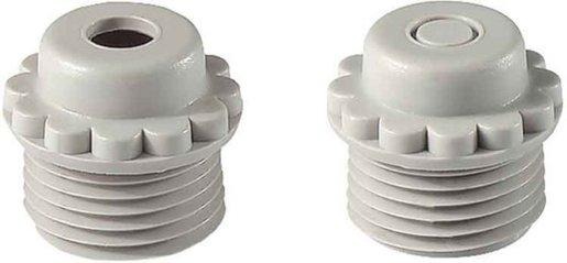 Würgenippel geschlossene Ausführung 163 MGG M63x1,5 lichtgrau 