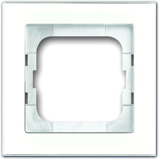 Abdeckrahmen axcent 1-fach weißglas 