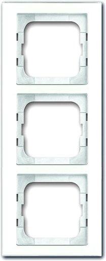 Abdeckrahmen axcent 3-fach weißglas 