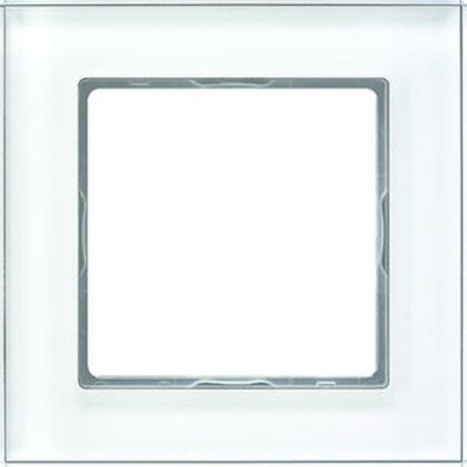 1-fach Glasrahmen 84 x 84 mm alpinweiß 