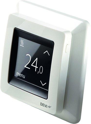 Uhren Thermostat devireg Touch mit Rahmen 
