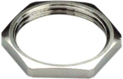 Gegenmutter Kabelverschraubung M40 x 1,5 Messing / Vernickelt 