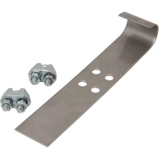 Haltetraverse für Dachrinnenheizung, inkl. 2 Seilklemmen 