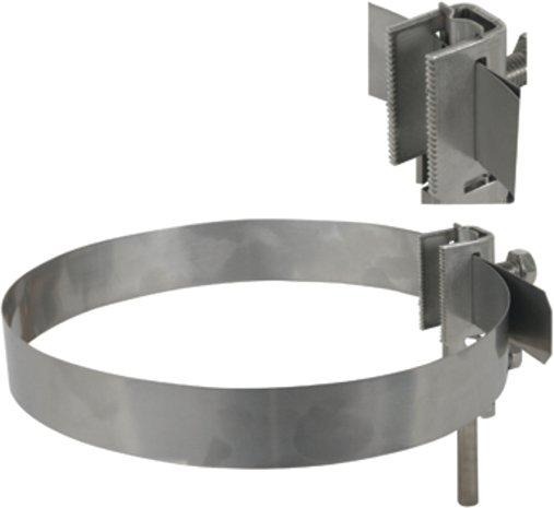 BS-Bandrohrschelle mit Zacken Rohrdm 26,9-165mm NIRO 