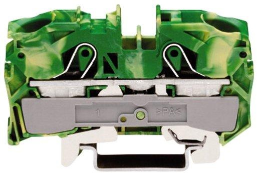 2-Leiter-Schutzleiterklemme PE-Einspeiseklemme 0,5 - 16 mm² grün-gelb 