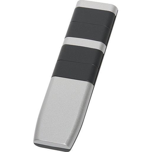 Funk-Fernbedienung mit 2 Doppelwippen Oberseite alu lackiert 