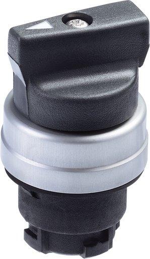 Wahltaster mit kurzer Knebel für Fronteinbau 3 Stellungen links rechts 