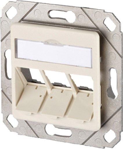 Modul Anschlussdose UPk 3 Port unbestückt reinweiß 