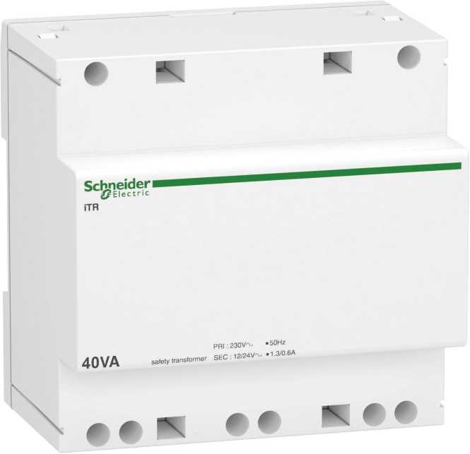 Sicherheitstransformator iTR 230 V 50-60 Hz Ausgang 12-24 V 40VA 