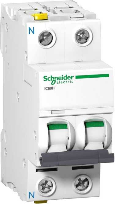LS-Schutzschalter 2-polig 10kA B-Char 6A 2TE 