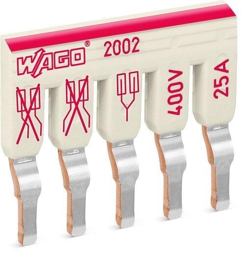 Schachtelbrücker 25A isoliert Serien 2002 und 2003 5-fach lichtgrau 