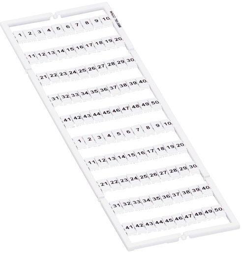 Klemmenbeschriftung fortlaufende Ziffern 1 - 50 2x 