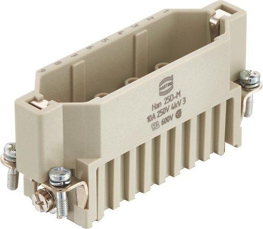 Han D Stifteinsatz 25-polig Crimpanschluss 250V / 10A 