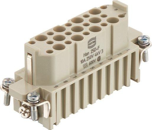 Han D Buchseneinsatz 25-polig Crimpanschluss 250V / 10A 