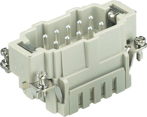 Stifteinsatz Han 10 ES-M Kafigzugfeder Querschn. 0,14 - 2,5 mm² 