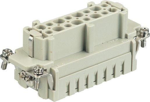 Han ES Buchseneinsatz 16-polig Käfigzugfederanschluss 500V / 16A 