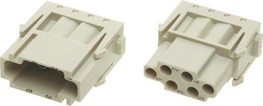 Han Modular® E-Modul Buchseneinsatz 6-polig 500V / 16A Crimpanschluss 