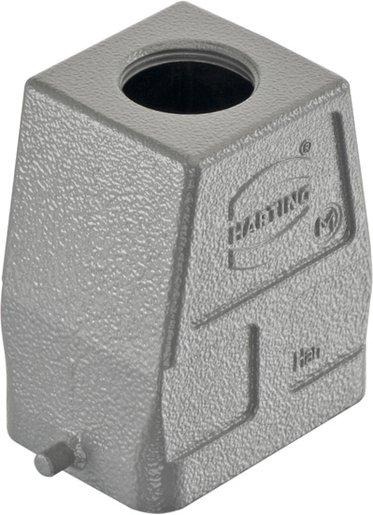 Han 6B Tüllengehäuse gerader Kabelausgang Zinkdruckguss Längsbügel 