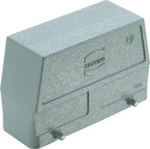 Han 24B Tüllengehäuse seitlicher Kabelausgang Zinkdruckguss Querbügel 