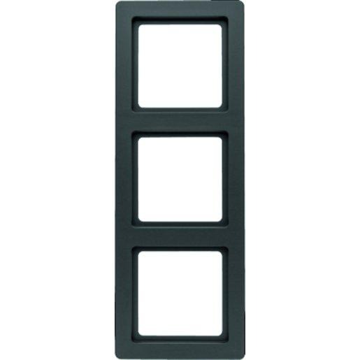 3-fach Rahmen Q.1 anthrazit samt 