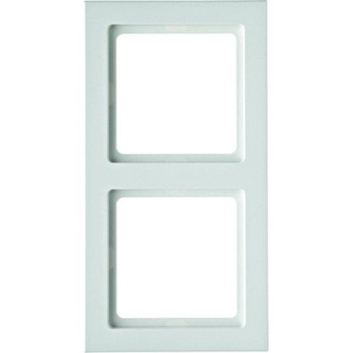 2-fach Rahmen Q.3 polarweiß samt 