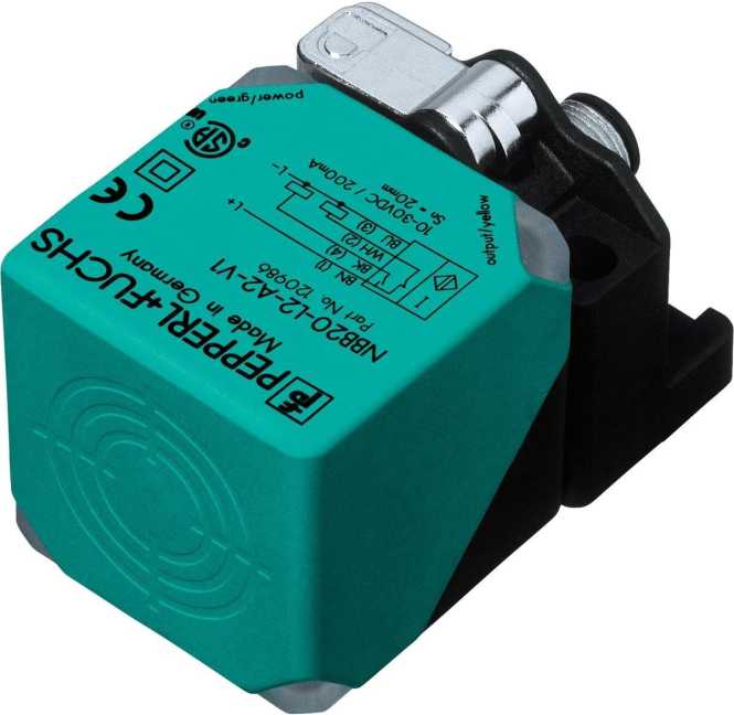 Induktiver Sensor Sensorkopf umsetzbar und drehbar 40 mm nicht bündig 