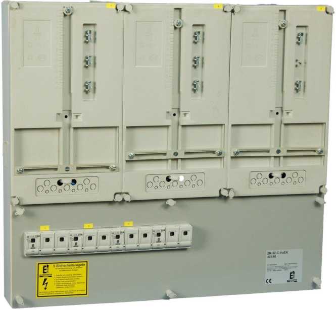 Kunststoff-Zählergerüst 630x570x97mm 