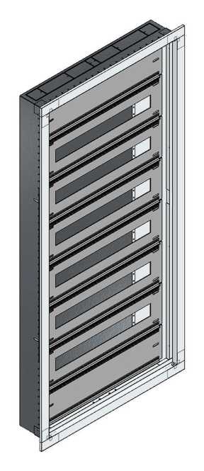 UP-Installations-Flachverteiler Nischenmaß B550xH1190xT110mm 