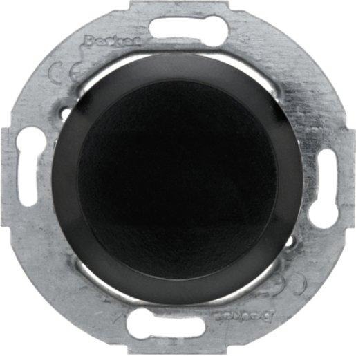 Blindverschluss mit Zentralstück 1930 Glas/Palazzo schwarz glänzend 