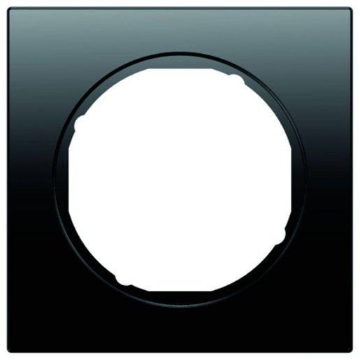 1-fach Rahmen R.3 schwarz glänzend 