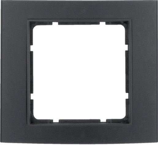 Abdeckrahmen 1-fach B.3 schwarz anthrazit 