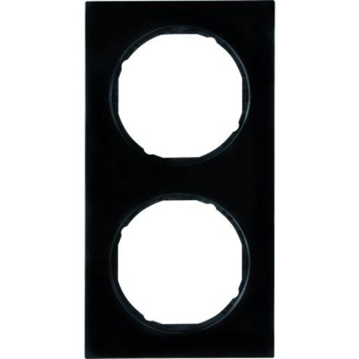 2-fach Rahmen R.3 schwarz glänzend 