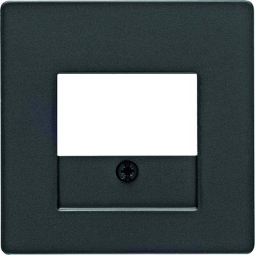 Zentralstück mit TAE-Ausschnitt Q .1/Q.3 anthrazit samt 