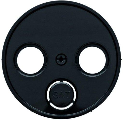 Zentralstück Antennen-Steckdose 2 / 3 Loch R.1/R.3/R.Classic schwarz 