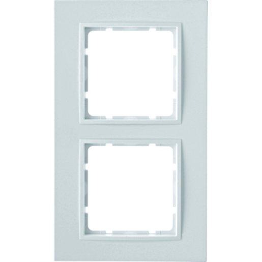 2-fach Rahmen B.7 polarweiß matt 