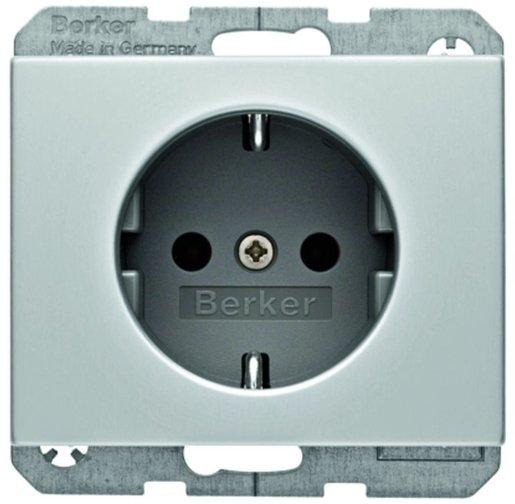 Steckdose SCHUKO K.5 Alu 