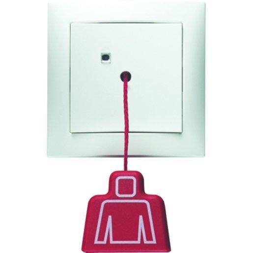 Zugtaster mit Rahmen S.1 polarweiß glänzend 