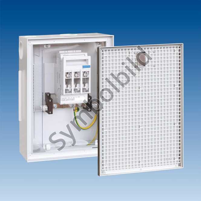 Alu Hausanschlusskasten Salzburg verputzbar mit NHT00 Efen 