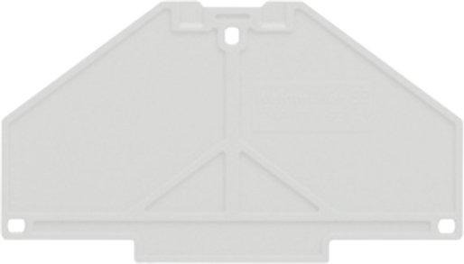 Abschlussplatte für P-Reihe 3 mm grau 