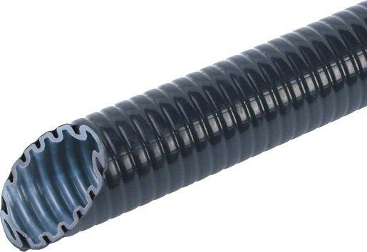 Schweres Kunststoff-Wellrohr 25 biegsam schwarz UV-beständig 