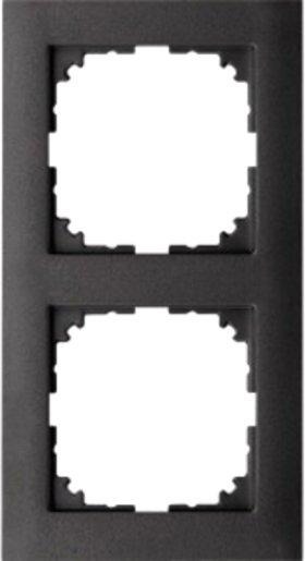 M-Pure Abdeckrahmen 2fach anthrazit 