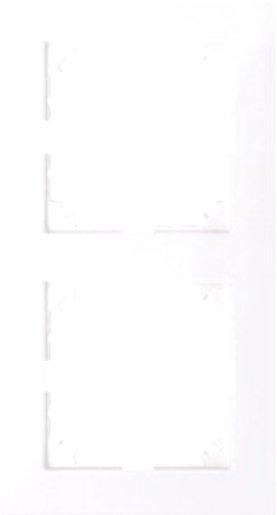 M-PureAbdeckrahmen 2fach aktivweiß 