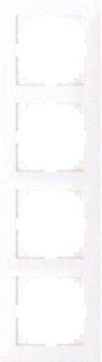 M-Pure Abdeckrahmen 4fach polarweiß 