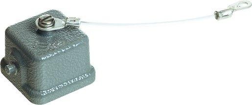 Abdeckkappe für Gehäuseunterteil Han 3A mit Metallbügel und Dichtung 