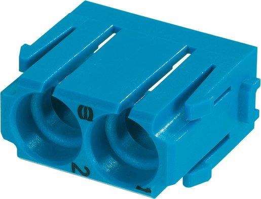 Han Pneumatik Modul mit 2 Kontakten für Schlauchinnendurchmesser 6 mm 